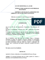 RM 28-2002 Criterios e Indicadores de Sostenibilidad Del Bosque