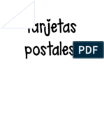 Tarjetas Postales