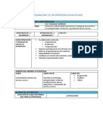 Plantilla de Integración Tic en Procesos Educativos