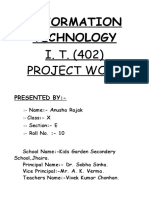 Information Technology: I. T. (402) Project Work