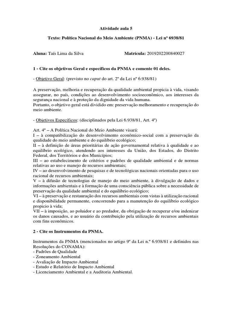 exercicios-pol-tica-nacional-do-meio-ambiente-pnma-lei-n-6938-81