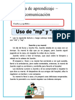 Ficha de Uso de MP y MB para Segundo de Primaria