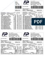 Factura de venta de alimentos y productos de limpieza