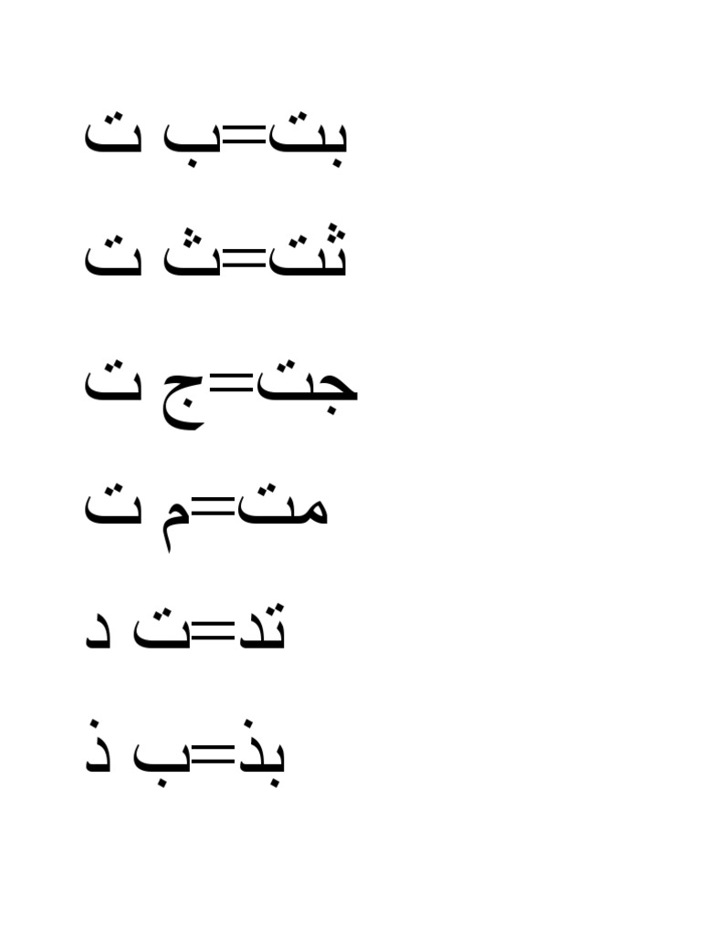 أب ت ث ج ح خ د | PDF