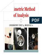 Gravimetric Method of Analysis