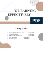 Group 3 How To Learning Effectively