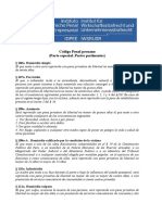 PDF. Código Penal Peruano. Parte Especial - Partes Pertinentes.