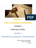 Modulo 4 Actos y Sociedades Mercantiles.: Unidad 1 Contratos Civiles