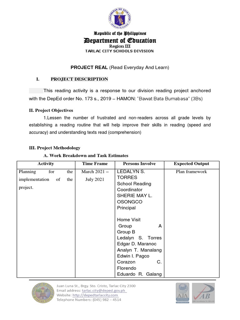 Project Proposal Project Real | PDF | Cognition | Learning