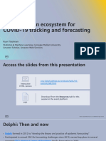 COVIDcast An Ecosystem For COVID-19 Tracking and Forecasting