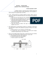 330:148 (G) Machine Design Assignment 4 (Screw and Fastener Design) Due Date September 24, 2007