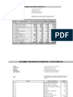 Presupuesto Analitico