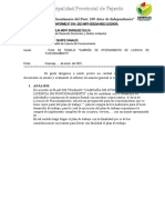 Plan de Trabajo en Incentivo para El Otorgamiento de Licencia de Funcionamiento