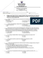 Organization and Management: (Topic: Leading and Controlling)