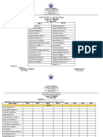 List of Set A and B Pupils: Grade Vi - Mabini S.Y. 2021-2022