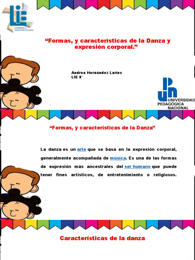 Características de la Danza y Expresión Corporal | PDF | Bailes ...