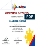 K-Friends Certificate