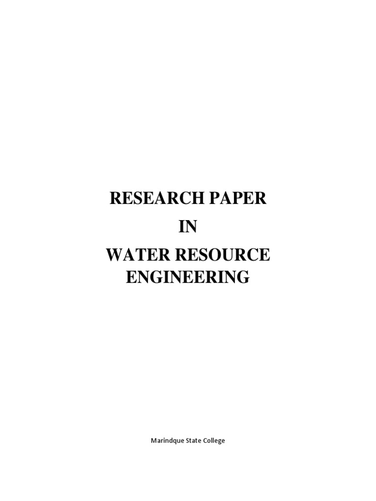 Water Resource Engineering PDF Water Water Resources