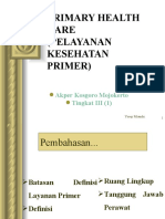 Pelayanan Kesehtaan Primer TM 1 & 2