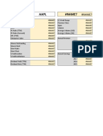 Excel Price Feedstock Analysis Template