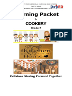 Learning Packet: Cookery