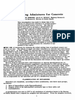 Tests of Retarding Admixtures For Concrete