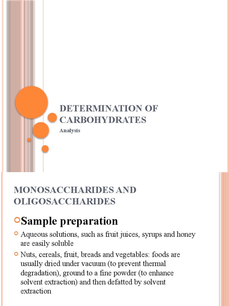 Carbohydrate Analysis Techniques | PDF | Polysaccharide | Diet & Nutrition
