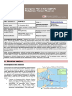 Emergency Plan of Action (Epoa) Philippines: Typhoon Phanfone