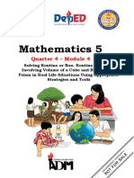 Mathematics 5: Quarter 4 - Module 4