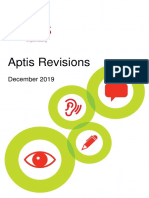 Aptis Revisions - Summary of Changes
