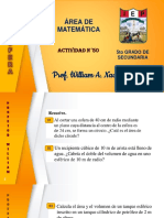 NSF - SEMANA 32 - MAT - LA ESFERA - ACT 50 - 5to GRADO