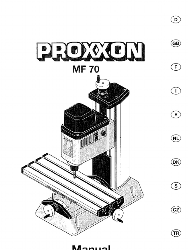 PROXXON MICRO FREESMACHINE MF 70 visual data 2
