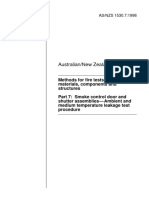 AS1530.7 1998 Part 7 Smoke Control Door and Shutter Assemblies - Ambient and Medium Temperature Leakage Test Procedure