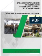 Renstra BKPSDM Paser 2021-2026