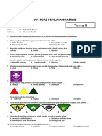 Soal Tematik Kelas 3 SD Tema 8 Subtema 2 Aku Anak Mandiri