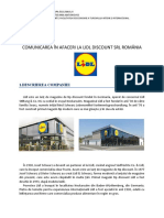 Comunicare În Afaceri La Lidl Discount SRL