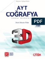 3D Yayınları - AYT Coğrafya - Soru Bankası
