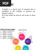 Applet and String