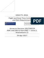 EASA FTL 2016: Flight and Duty Time Limitations and Rest Requirements