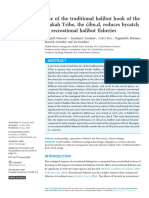 Use of The Traditional Halibut Hook of The Makah Tribe, The Čibu.d, Reduces Bycatch in Recreational Halibut Fisheries