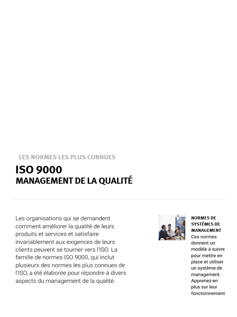 Certification ISO 9001: Guide Complet | PDF | Management de la qualité ...
