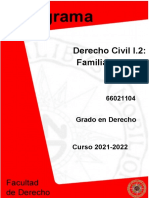 Programa Derecho Civil I.2 21 22