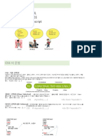 - 문서의 구조 -> HTML - 문서의 스타일 -> CSS - 문서의 동작 -> javascript