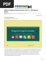 MCQ in Engineering Economics Part 11 ECE Board Exam