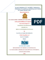 University Department of Chemical Technology, Thesis - Certificates