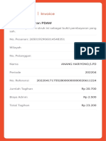 Invoice: Bukti Pembayaran PDAM