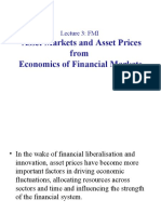 Asset Markets and Asset Prices