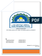 Article Review On Using SDN in 5G The Controller Placement