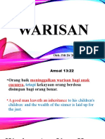 WARISAN by DR Tulus Raharjo