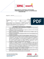 Idpac-Pci-Pl-08 Plantilla Carta de Radicacion de La Propuesta Convocatoria 2022 0